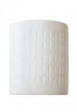  5003 WH - Coast 1-Light Paintable Ceramic Wall Sconce Light